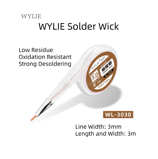 WYLIE SOLDER WICK WL-3030 3.0MM