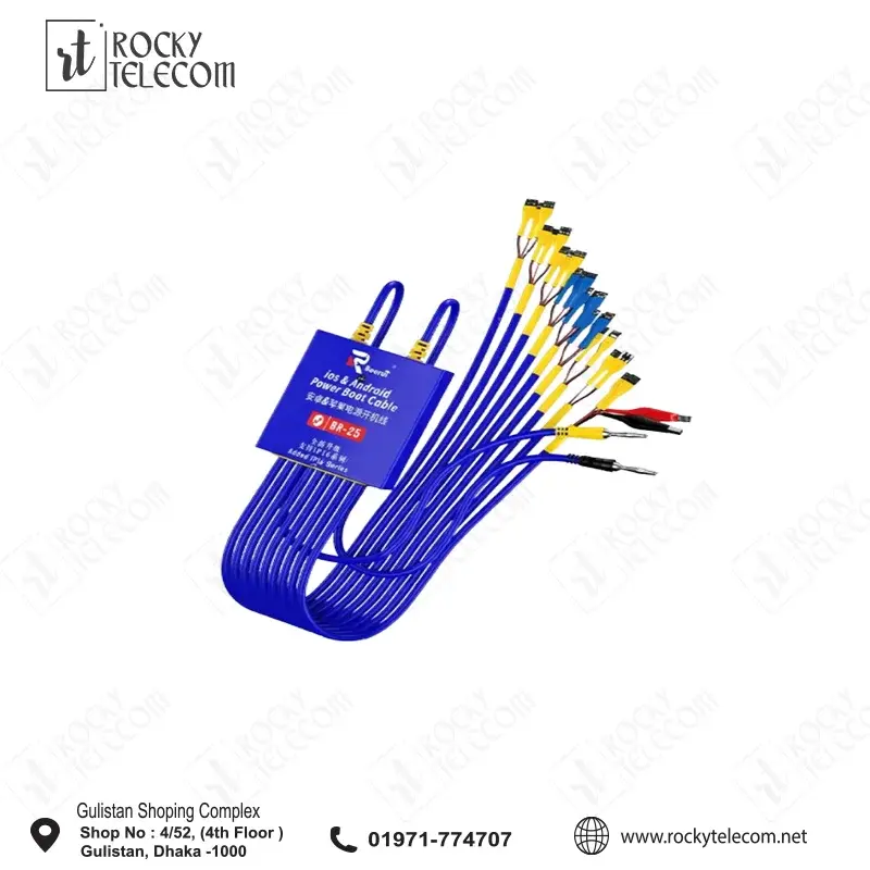 Boerui BR-25 Mobile Phone Repair Power Boot Cord for iPhone 6-16PM and Android Phones