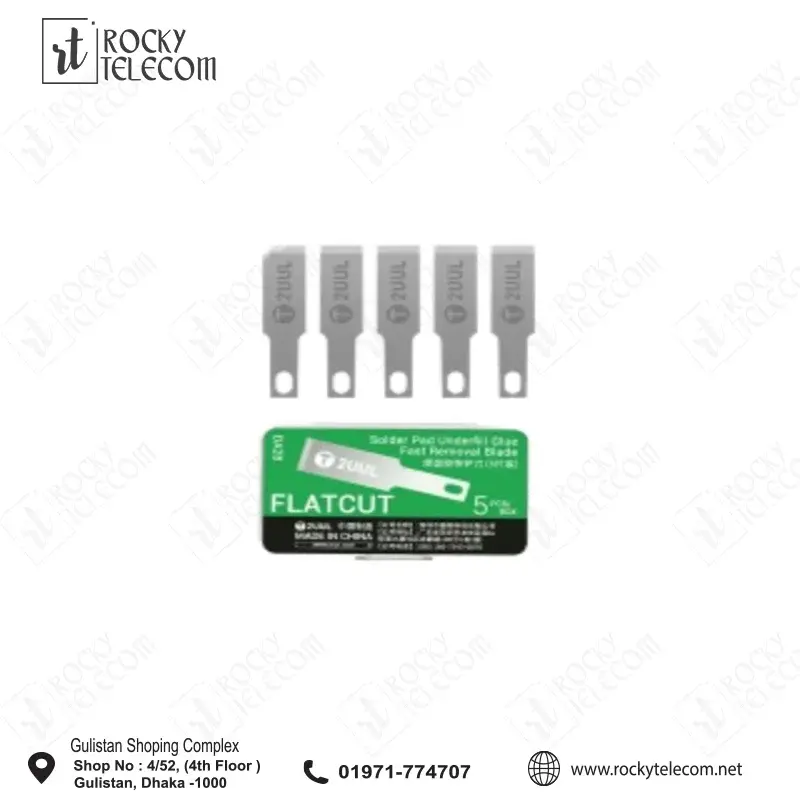 2UUL DA28 FlatCut Solder Pad Underfill Glue Fast Removal Blades (5pcs/box)