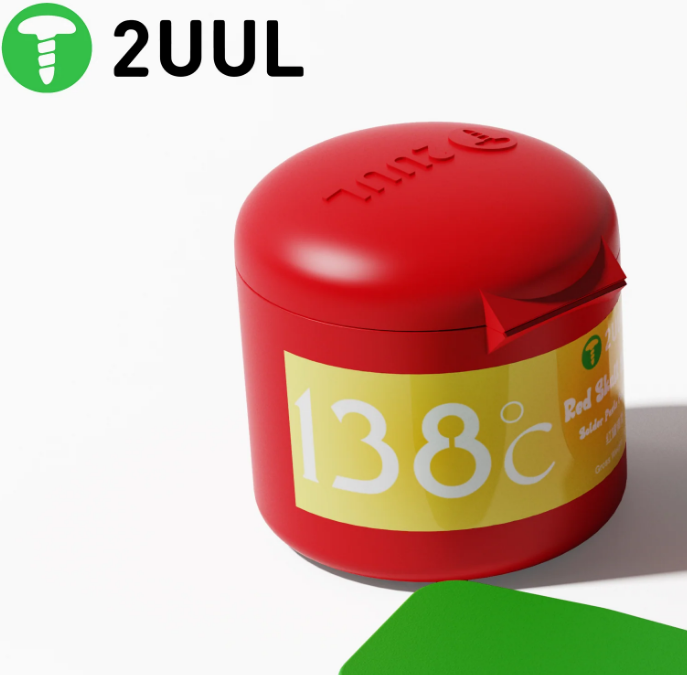 2UUL Red Skull Solder Paste for Repair 138℃ 50g