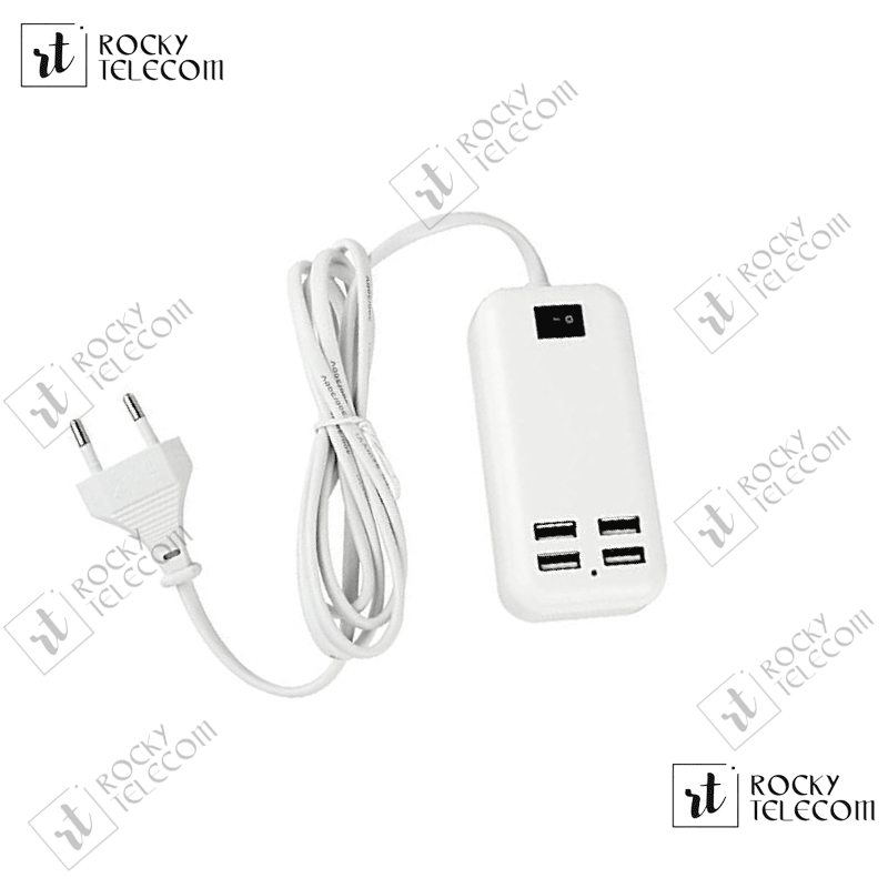 15W 4 Ports USB Desktop Charger 1.5M Line