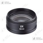 2.0X Microscope Auxiliary Objective Lens(Working Distance 30 mm)