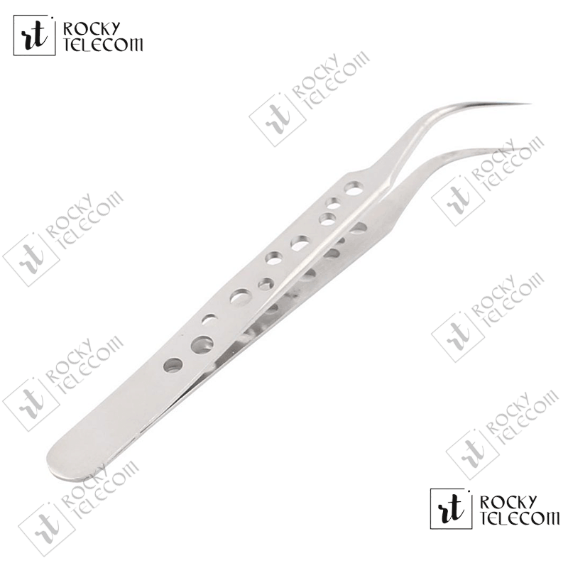 KOOCU 7-SA SR Professional Slanted Stainless Steel Tweezer