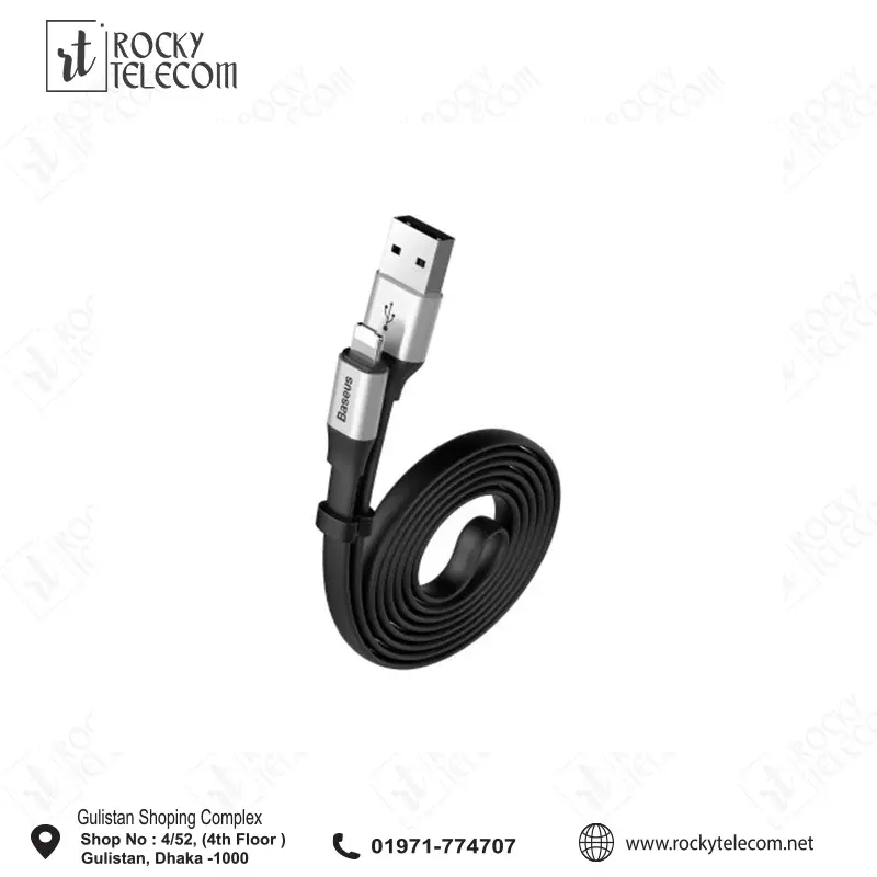 Baseus Two-In-One Portable Cable Silver (CALMBJ-0V)