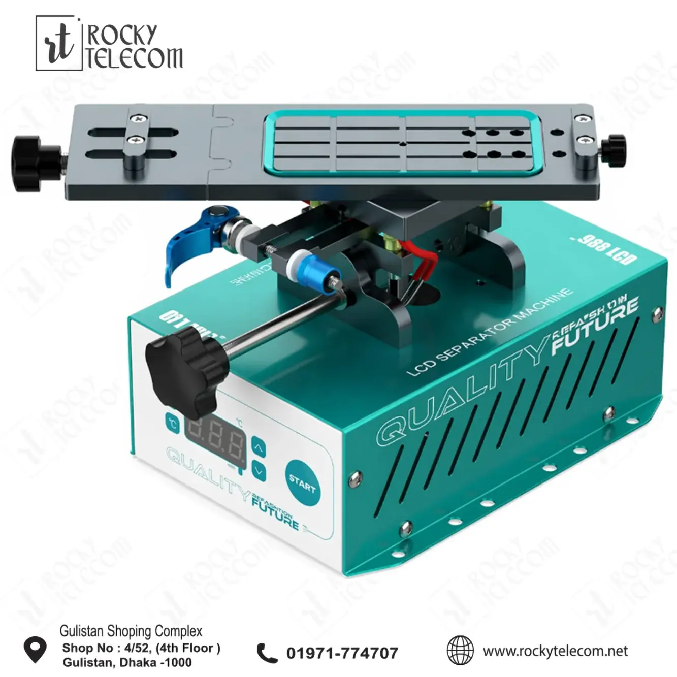 Uyue 958S-2 7-inch LCD Screen 360° Rotation Separator Machine Built-in Vacuum Pump