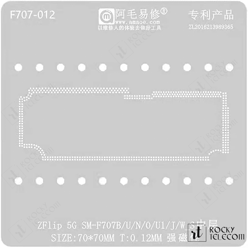 SAMSUNG ZFlip SM-707B middle layer stencil