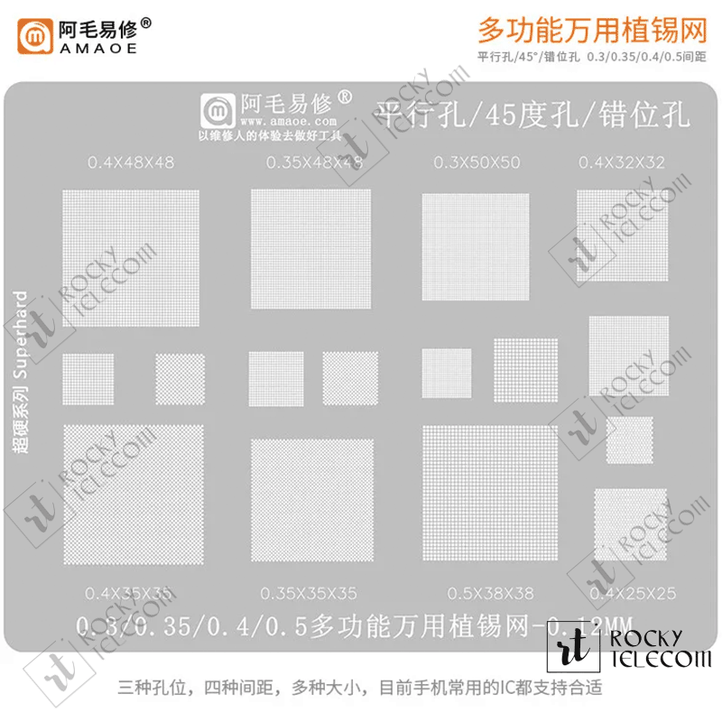MASTER / UNIVERSAL IC REBALLING PLATE /stencil