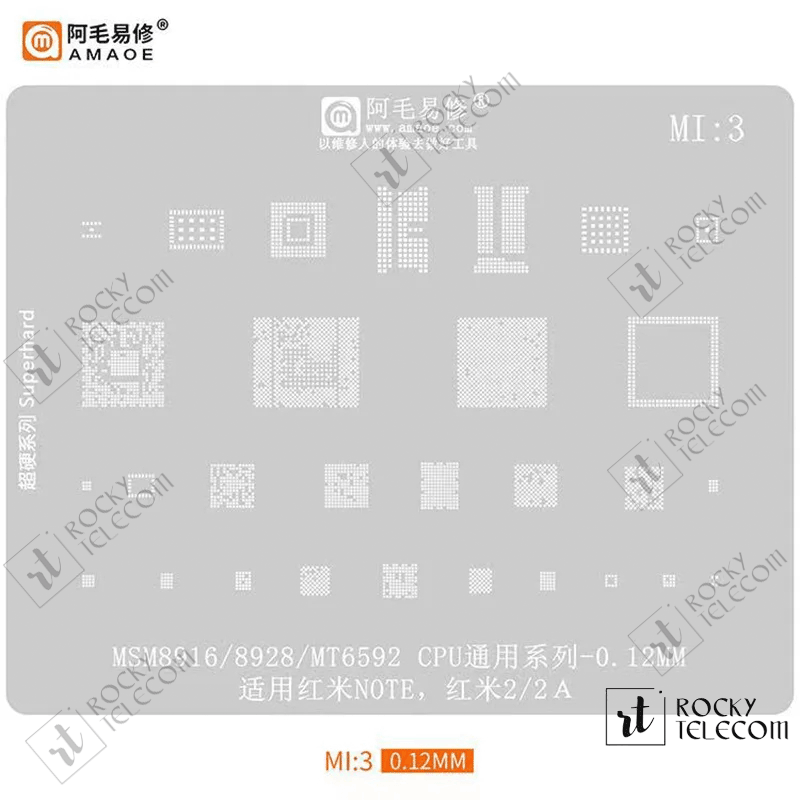Amaoe MI3 IC Reballing Plate for Xiaomi CPU