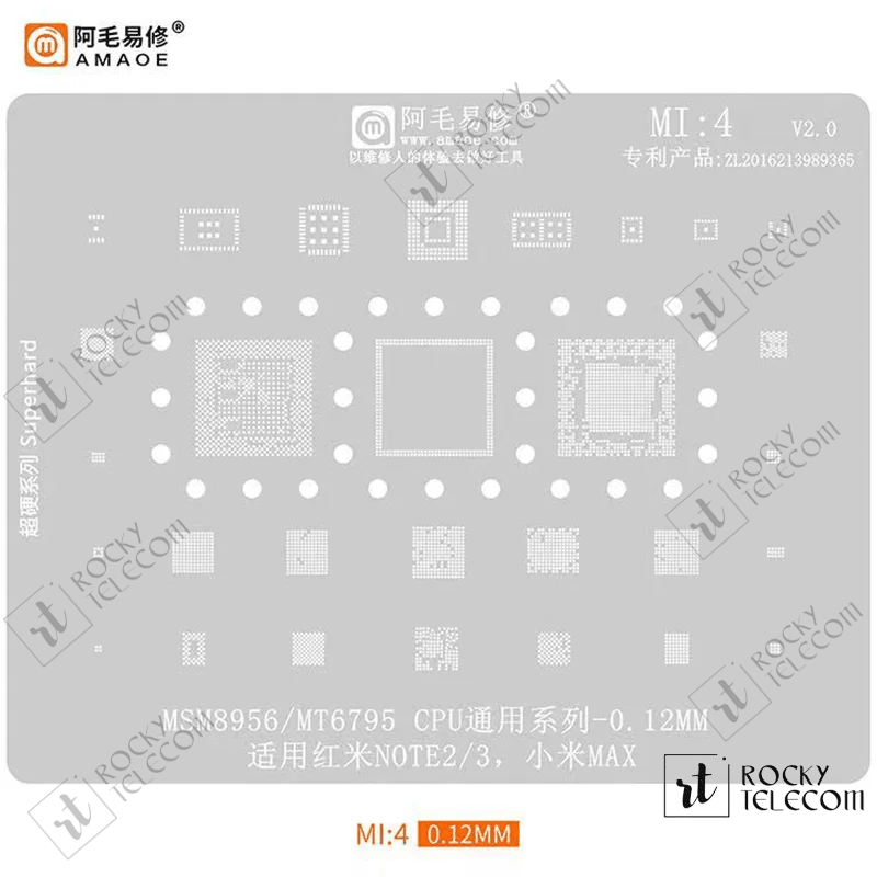 Amaoe MI14 IC Reballing Plate for Xiaomi CPU