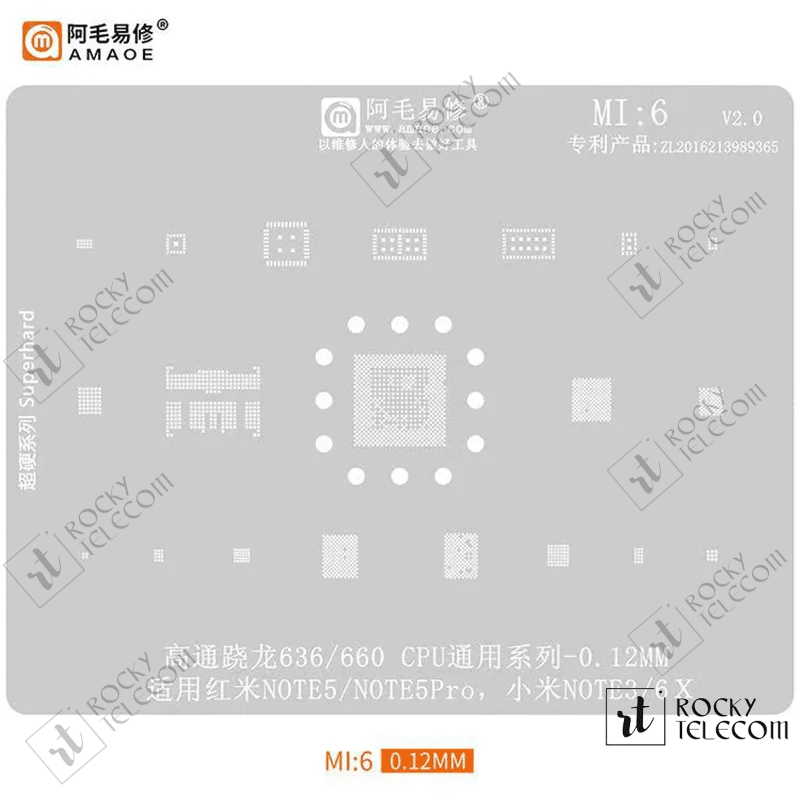 Amaoe MI6 IC Reballing Plate for Xiaomi CPU