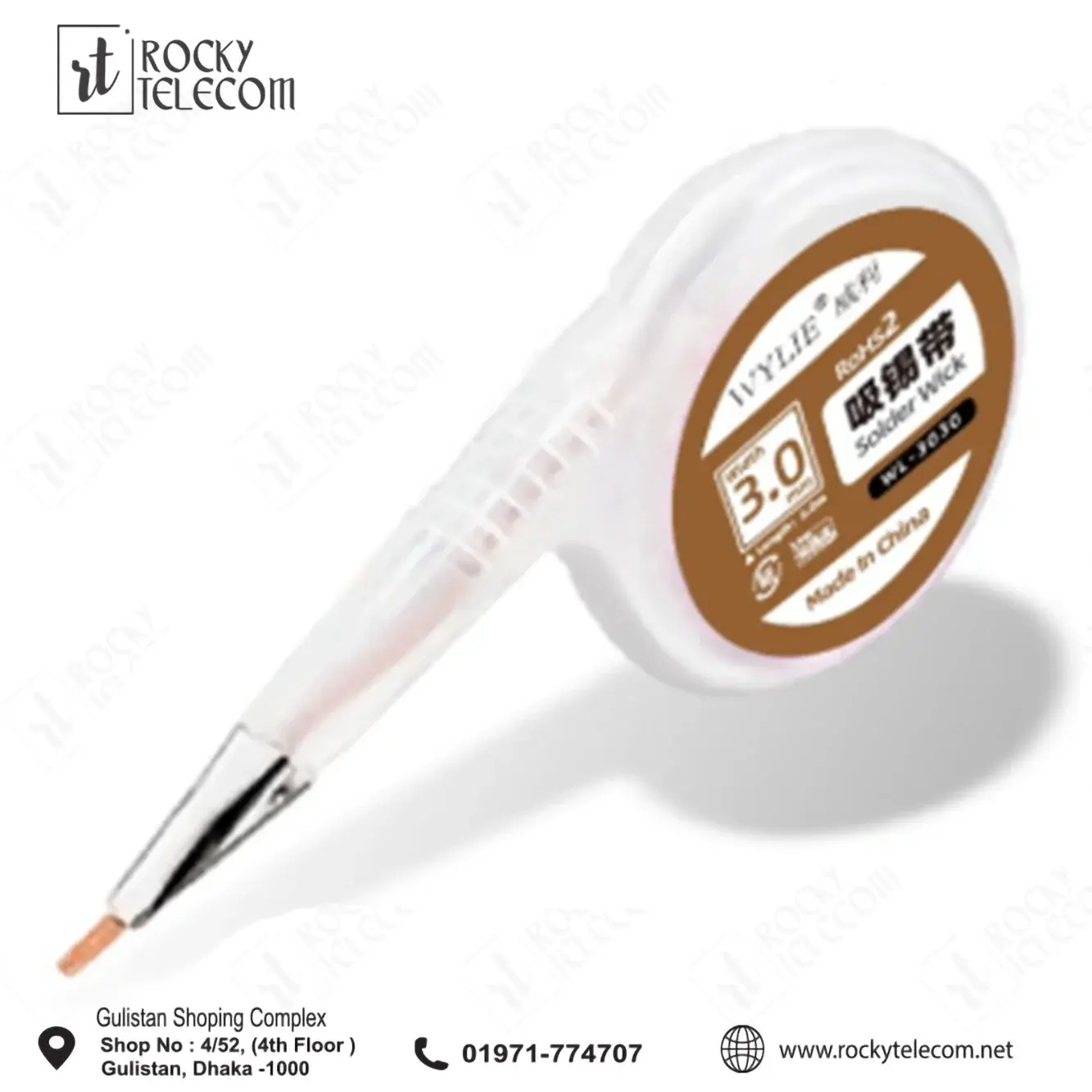 WYLIE SOLDER WICK WL-3030 3.0MM