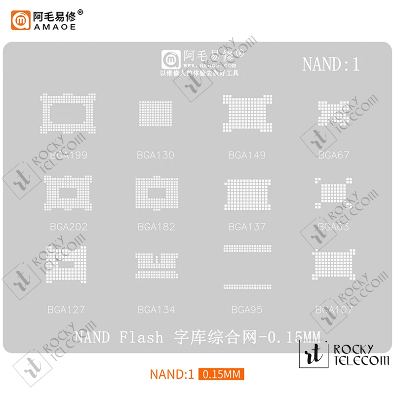 NAND1 BGA Reballing Stencil