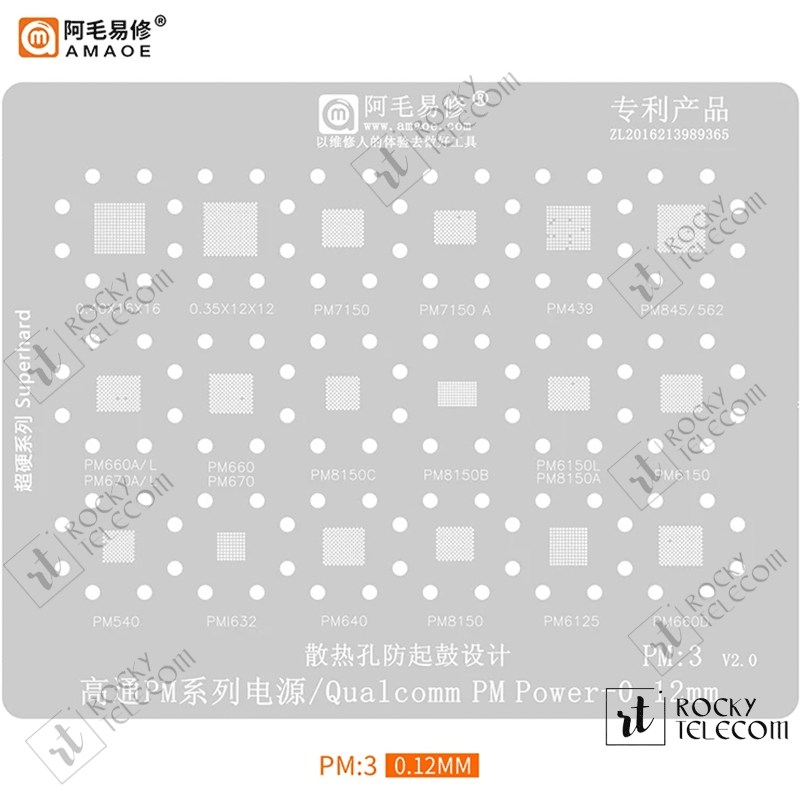 PM3 Stencil For Power IC