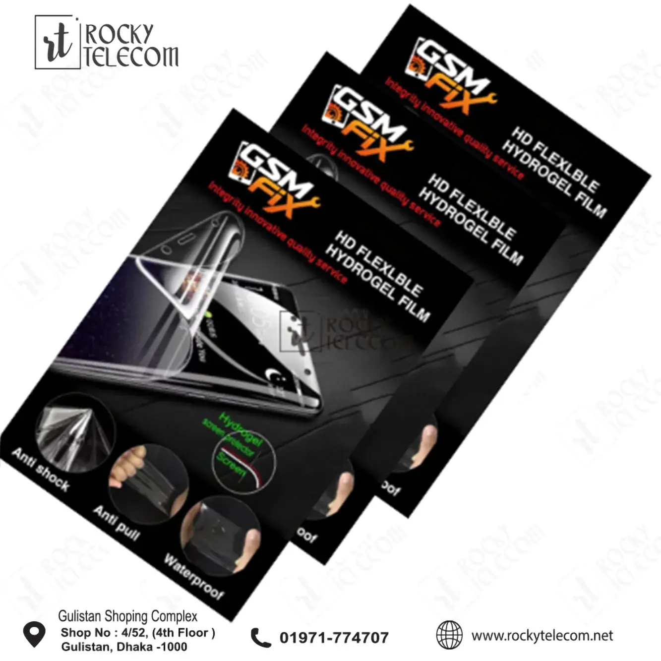 HD Flexible Hydrogel Screen Protector Film