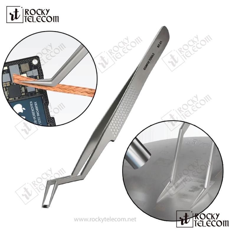 Tweezers RT-21 High Precision Flying Line Super Hard Tweezer for Soldering and IC Chip Micro