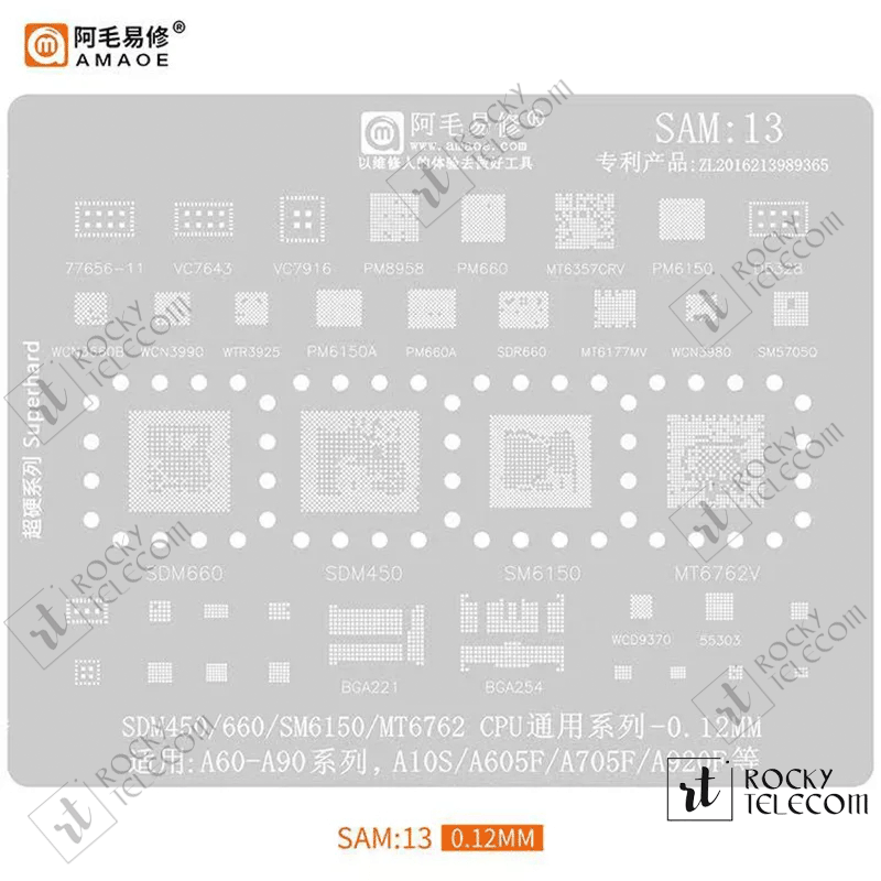 SAM13 stencil for samsung