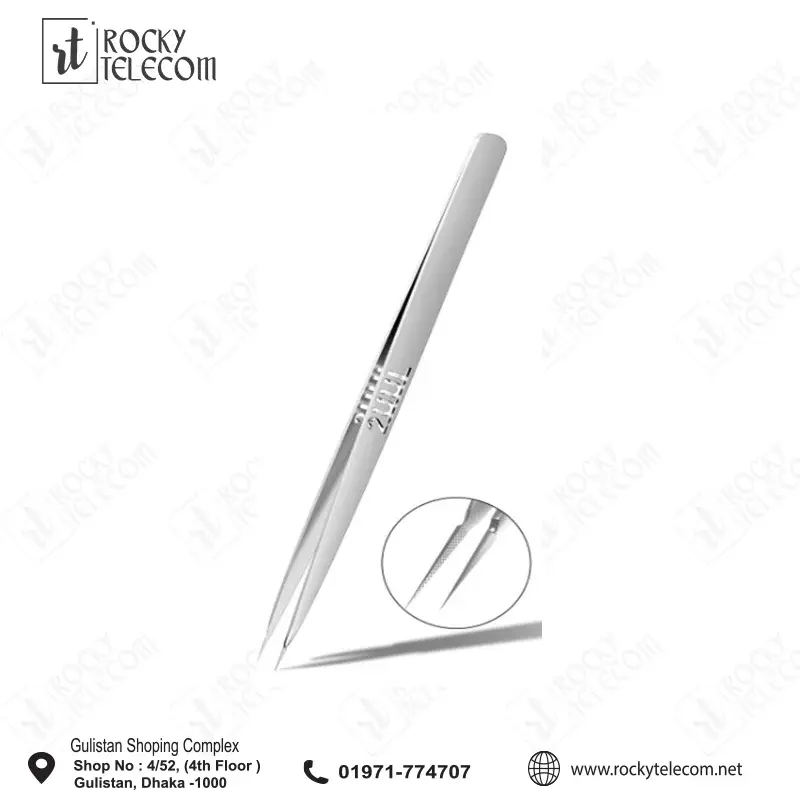 2UUL TW02 Hand Finish 3D-X Ornate-Patterned Tweezer for Phone Repair